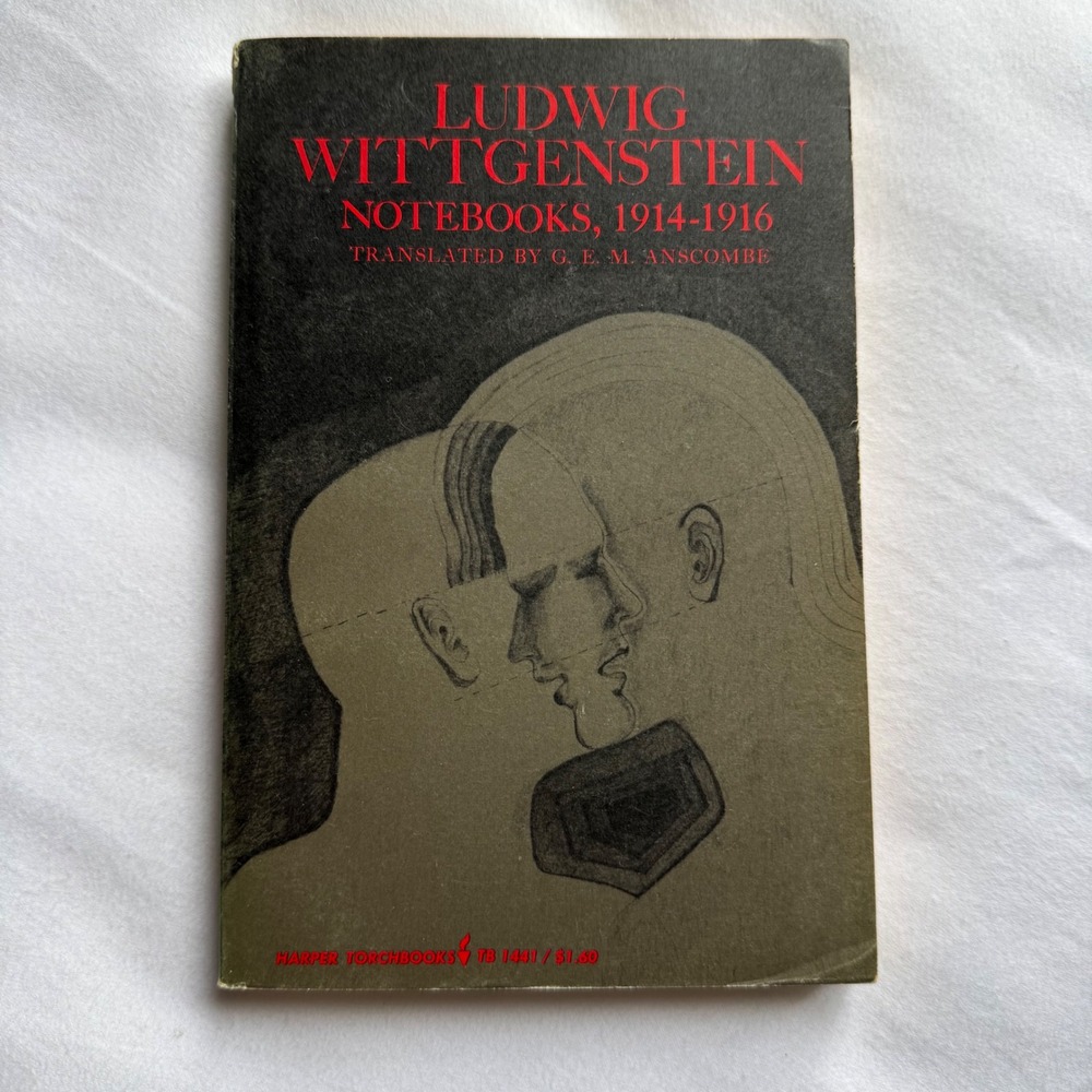 Ludwig Wittgenstein Notebooks 1914-1916 Harper Philosophy 1969 Paperback